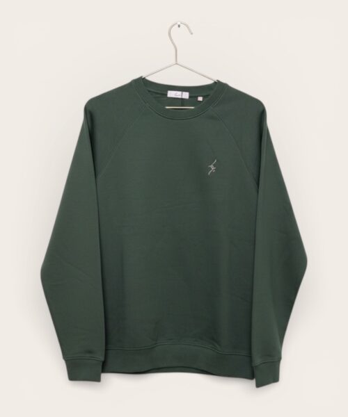 Pull vert bouteille