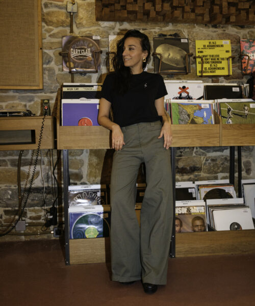 Pantalon gabardine kaki