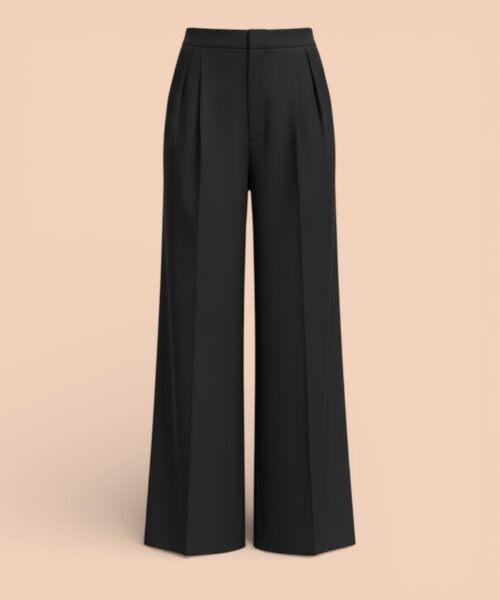 Pantalon gabardine fluide NOIR